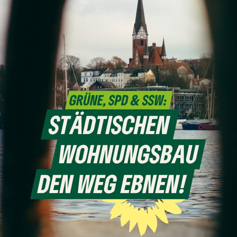 SSW, Grüne und SPD wollen städtischem Wohnungsbau in Flensburg den Weg ebnen